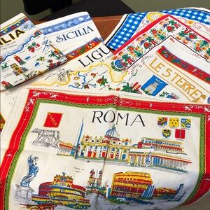 Colorful Italian & Portuguese Cotton Tea Towels